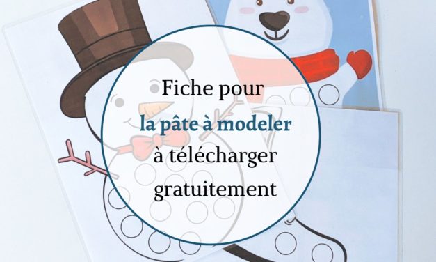 Activité pâte à modeler