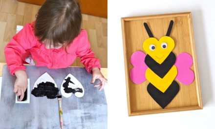 diy Créez une abeille avec des cœurs