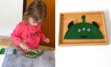 diy un extraterrestre avec une assiette en carton