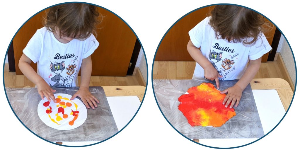 Soleil, étoile, film alimentaire, activité, peinture, étoile, peinture propre, peinture enfant, loisirs créatifs, ateliers créatifs, bricolage, activité enfant. Activité, Collage, maman créative, activité manuelle, motricité fine 