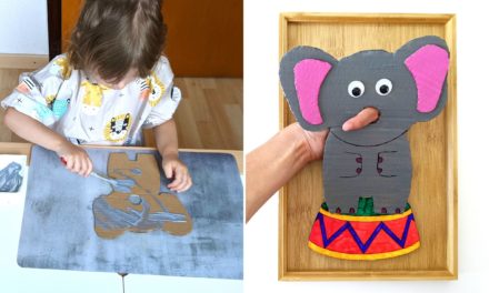 diy fabriquer un éléphant en carton