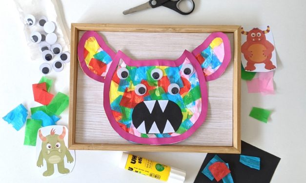 diy le monstre en feuille de sois