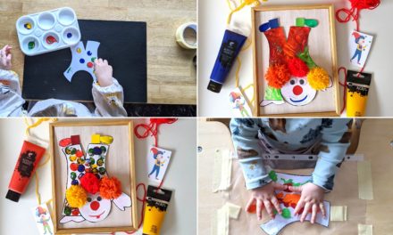 diy clown avec pompons