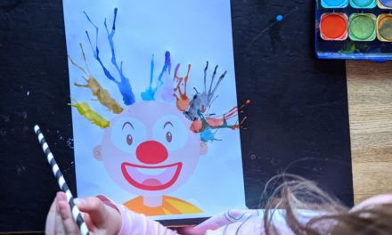 diy un clown à la paille et à l’aquarelle