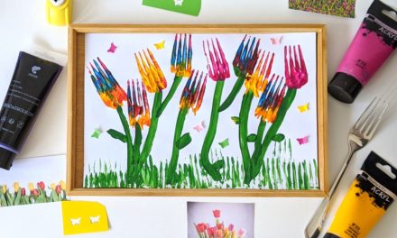 diy Les tulipes avec unefourchette