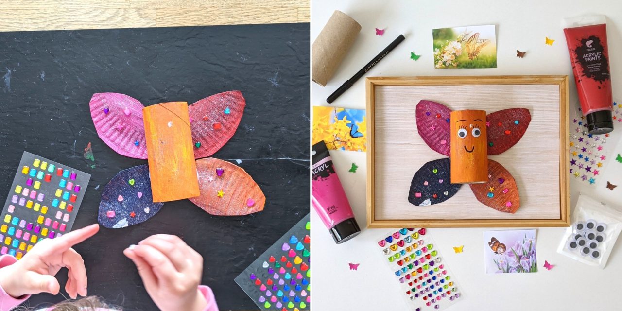 diy Papillon avec une assiette en carton